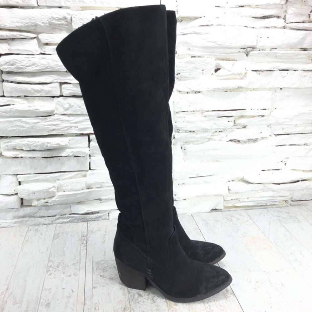 Jeffery Campbell Oakmont Suede Stacked Heel Boot
